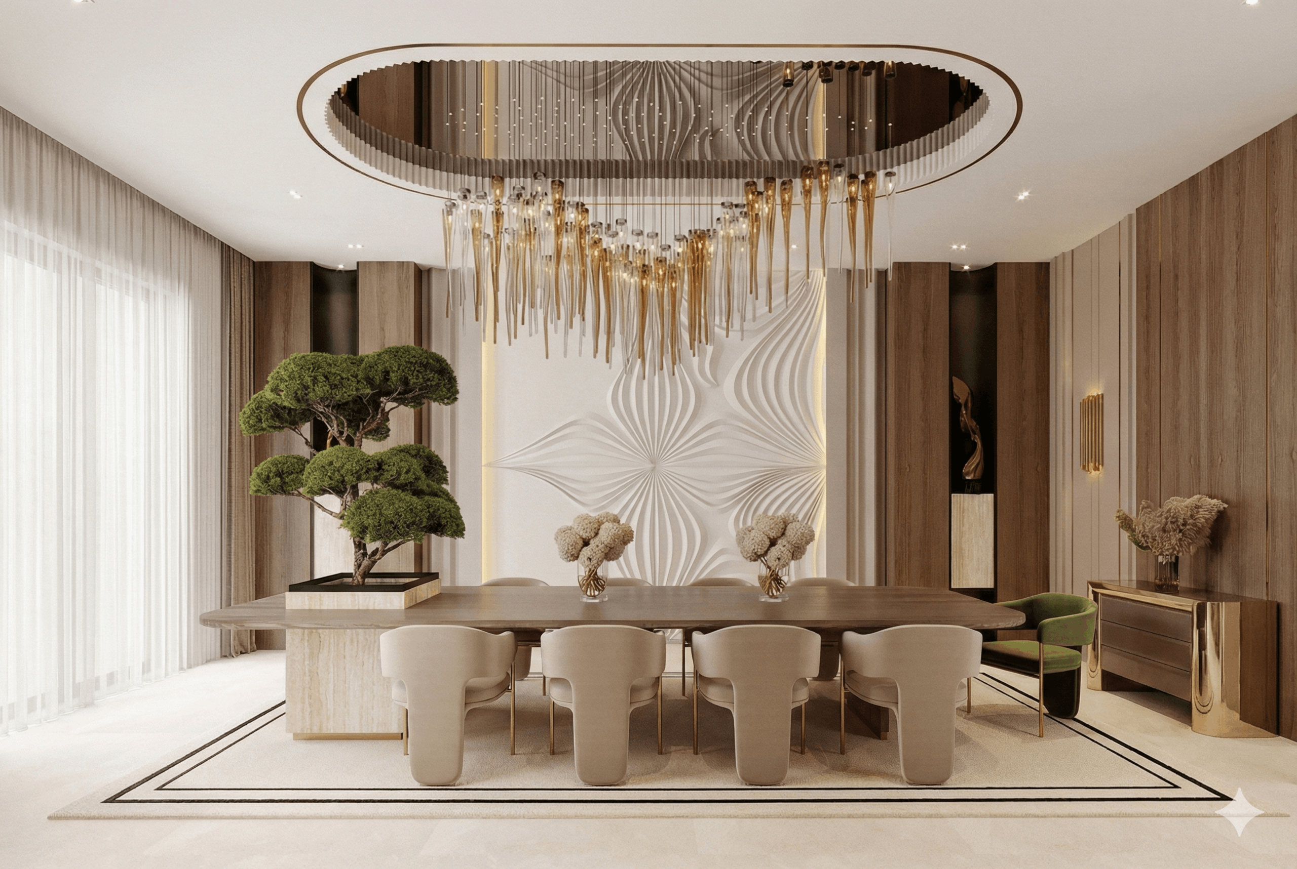 The Zen Cascade Dining Room
