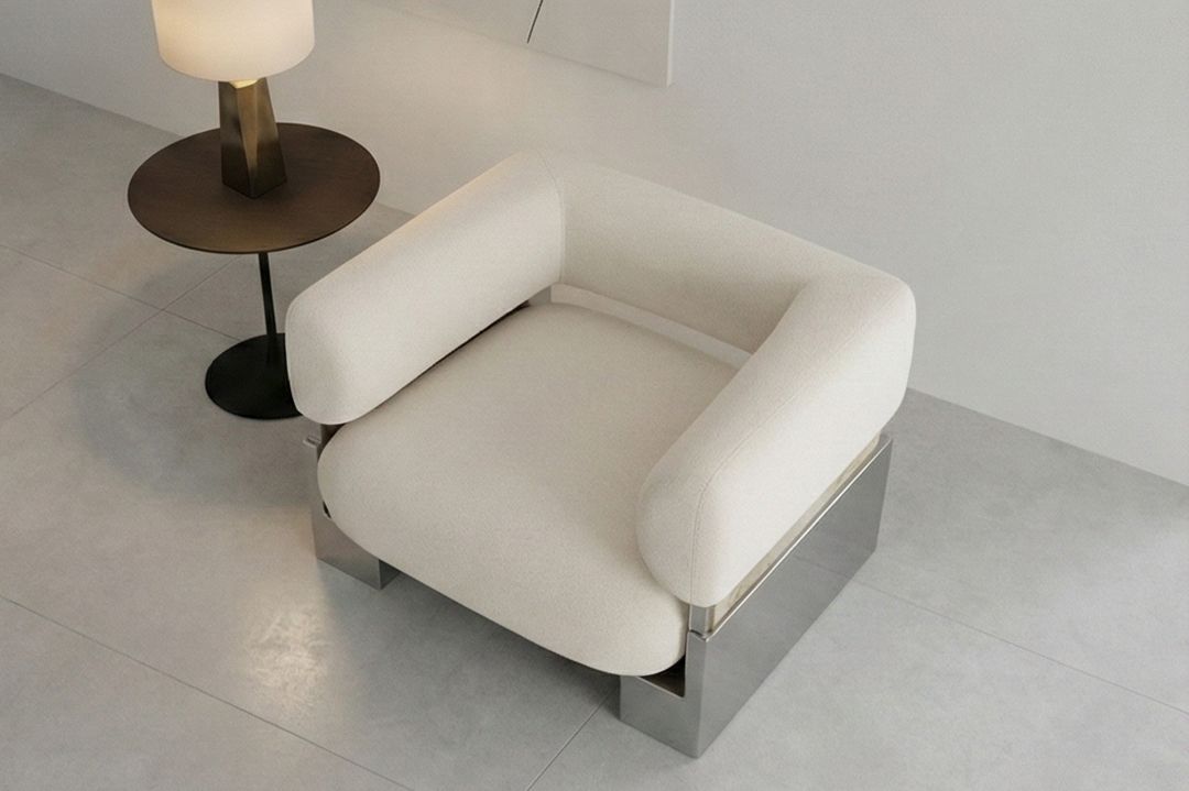 The Aurello Luxe Armchair, view 3