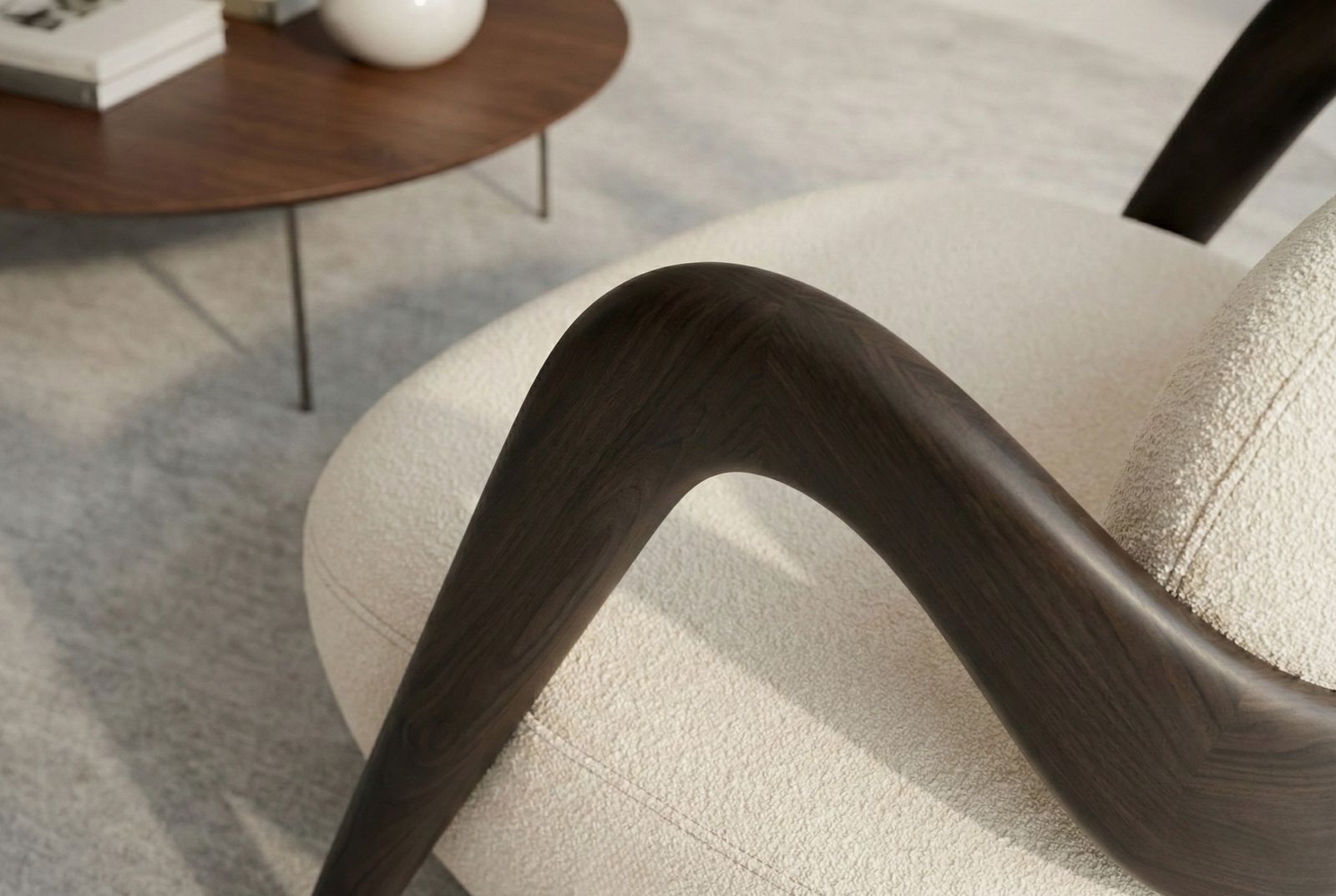 The Luna Curve Armchair, view 5