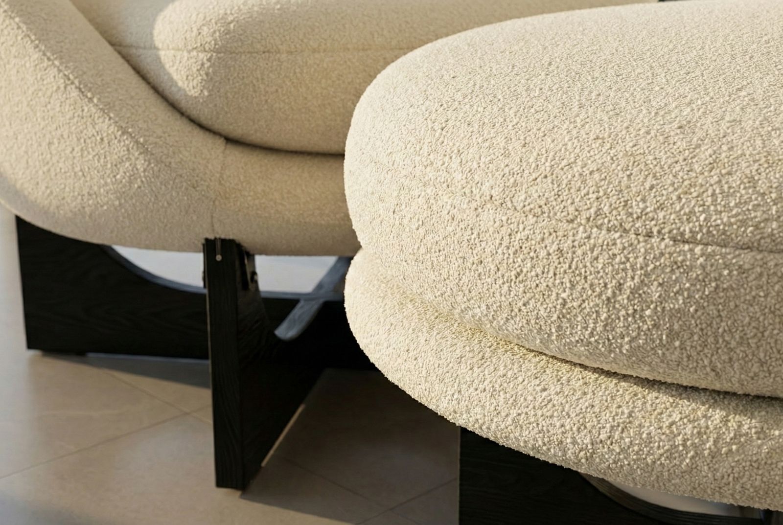 The Napoli Cloud Chair & Ottoman, view 5