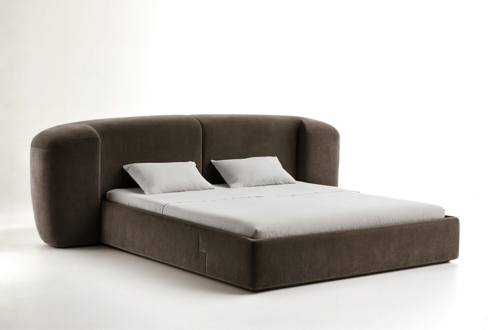 The Skyline Velvet Bed, view 2