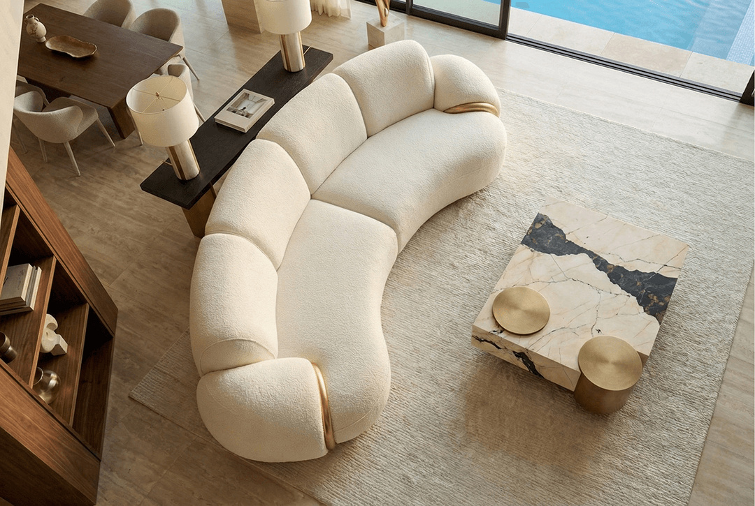 The Luna Curve Sofa, view 3
