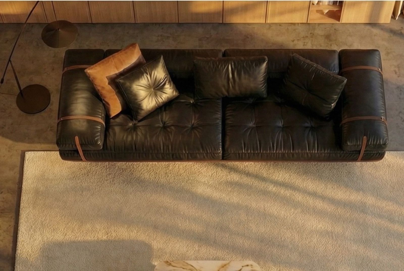 The Milano Pelle Lounge Sofa, view 4