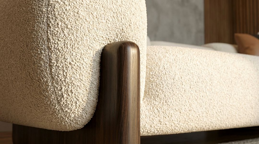 The Velluto Sfera Sofa, view 3